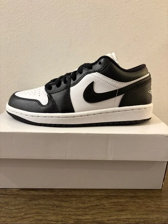 NIB [Jordan] Nike Air Jordan 1 Low Top Panda Sneakers Shoes Womens 5.5 / Youth 4 - Picture 8 of 12